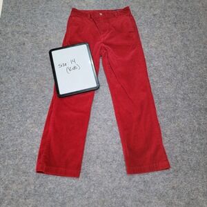 Vineyard Vines Kids Vibrant Red Corduroy Trousers